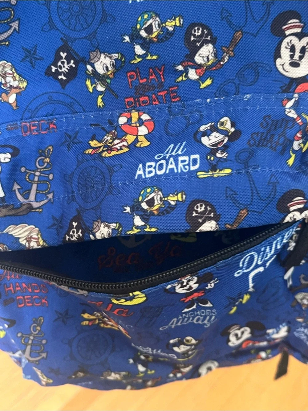 Disney Blue Mickey & Friends Nautical Backpack